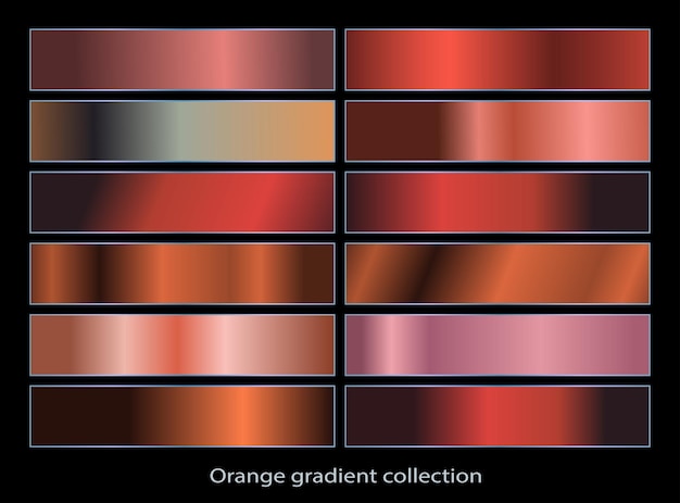 Plik wektorowy streszczenie niebieskie gradienty zestaw kolekcji