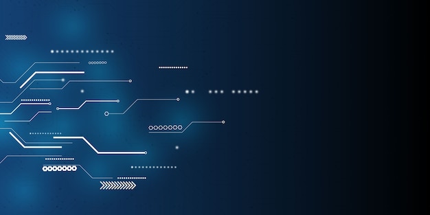 Plik wektorowy streszczenie niebieskim tle koncepcja komunikacji technologii