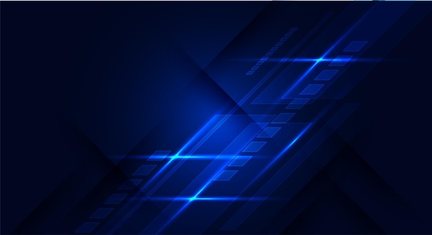Streszczenie niebieskim tle technologii i ilustracji wektorowych koncepcja hitech