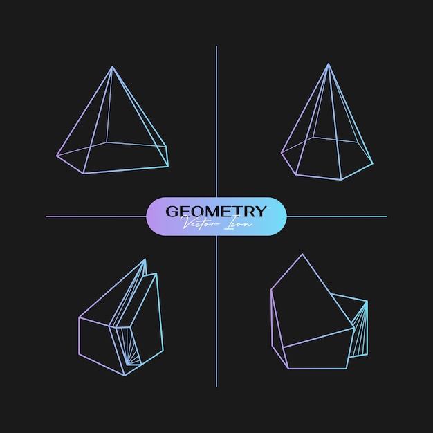 Streszczenie Nowoczesne Geometryczne Ikony W Modnym Stylu.