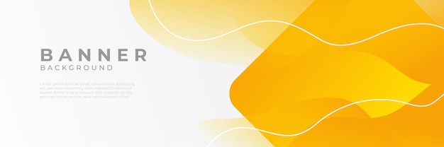 Plik wektorowy streszczenie nowoczesne pomarańczowe poziome tła szablonu projektu banera internetowego