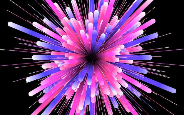 Streszczenie okrągłe tło geometryczne Starburst dynamiczny centryczny wzór ruchu
