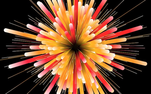 Streszczenie okrągłe tło geometryczne Starburst dynamiczny centryczny wzór ruchu