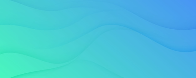 Streszczenie Pastelowy Zielony Gradient Banner