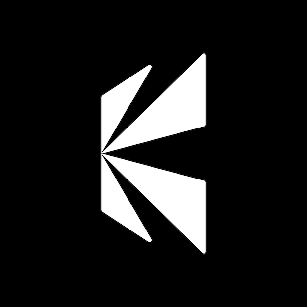 Plik wektorowy streszczenie projektu logo k