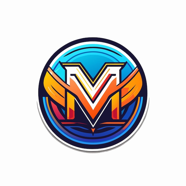 Plik wektorowy streszczenie projektu logo początkowej litery m