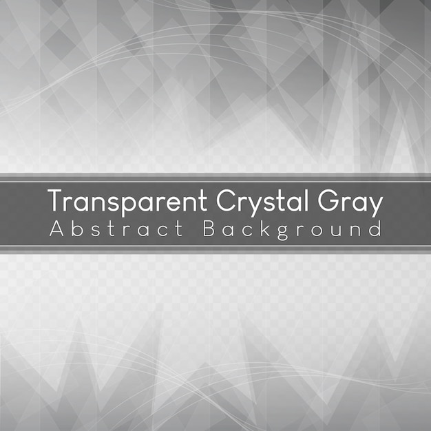 Streszczenie Przezroczyste Tło Szare Crystal