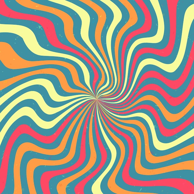 Streszczenie psychodeliczne groovy tło Ilustracja wektorowa