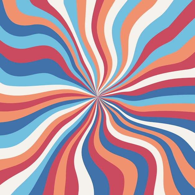 Streszczenie psychodeliczny groovy tło. Ilustracja wektorowa.