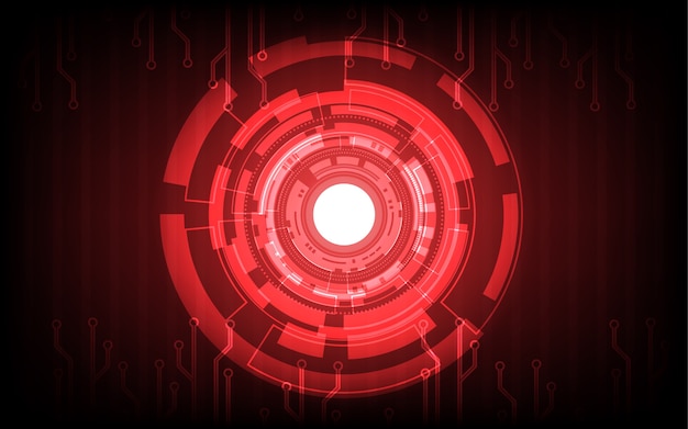 Streszczenie Red Technology Background