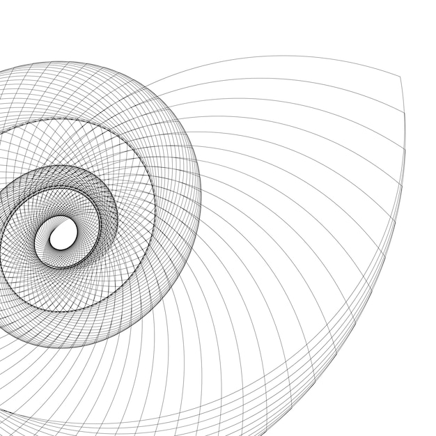 Plik wektorowy streszczenie spirala element projektu tęczy na białym tle linii skrętu