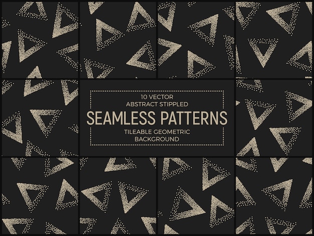 Streszczenie Stippled Seamless Patterns