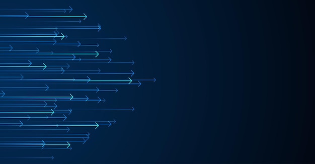 Streszczenie strzałka kierunek Technologia tło