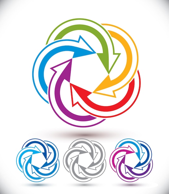 Streszczenie strzałki symbol wektor, szablon projektu graficznego wektor, wektor zestaw ikon.
