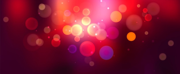 Streszczenie świecące tło z kolorowym okręgiem Bokeh