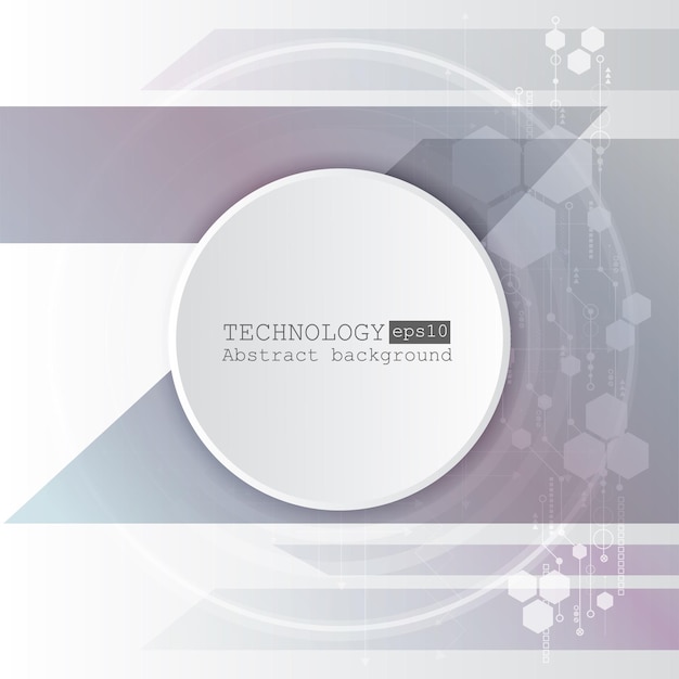 Streszczenie technologia tło z różnymi elementami technologicznymi. Ilustracja wektorowa. eps 10