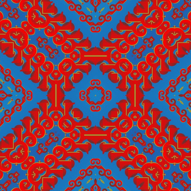 Plik wektorowy streszczenie teksturowanej bezszwowe tło w kolorach niebieskim i czerwonym