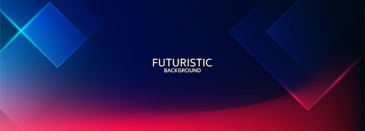 Streszczenie tło futurystyczny niebieski geometryczny kształt