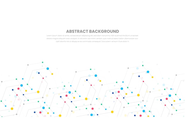 Streszczenie Tło Geometryczne Technologii Cyfrowej I łączenie Punktów I Linii