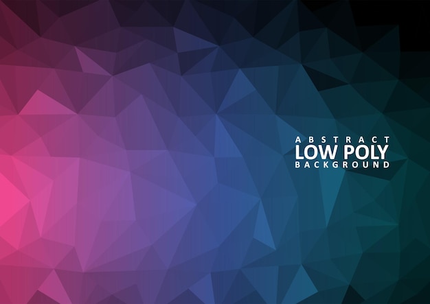 Streszczenie tło low poly z trójkątnymi kształtami