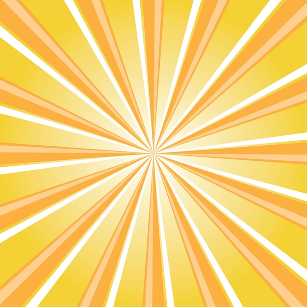 Streszczenie Tło Retro Z Promieniem Słońca. Letnia Ilustracja Wektorowa Do Projektowania