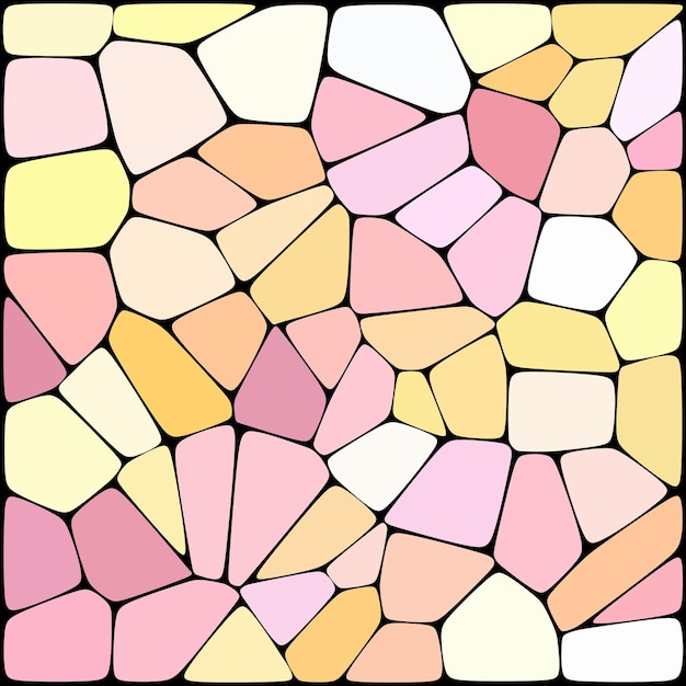 Streszczenie tło składające się z różowych żółtych białych geometrycznych kształtów