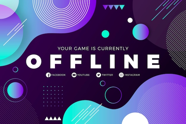 Streszczenie transparent twitch offline