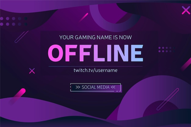 Streszczenie transparent twitch offline