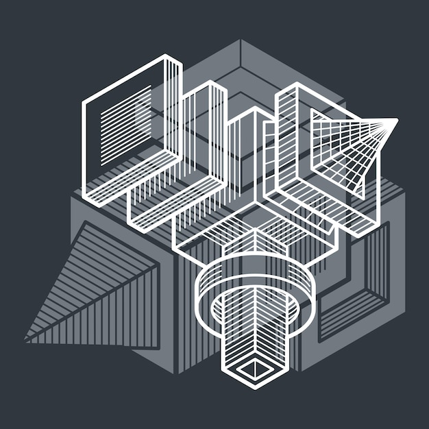 Plik wektorowy streszczenie wektor forma geometryczna, kreatywny kształt 3d.