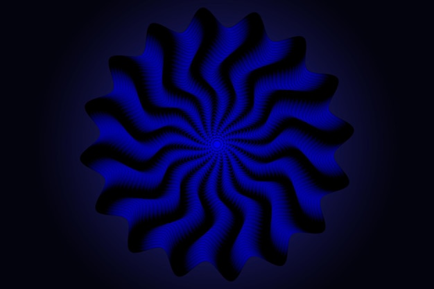 Plik wektorowy streszczenie wir, okrągłe linie wirowe. niebieskie tło energetyczne. wektor geometryczny koło.