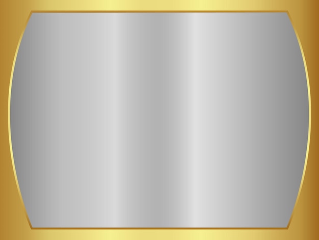 Streszczenie złote i srebrne tło z metalicznym miejscem na tekst ilustracji wektorowych