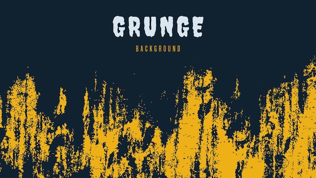Streszczenie żółte czarne zarysowania grunge tekstury tła