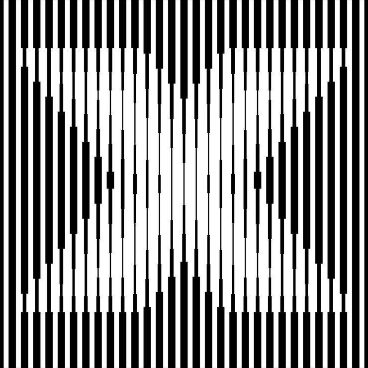 Wektor striped optical illusionx halftone na przezroczystym tle wykorzystywane do nakładania