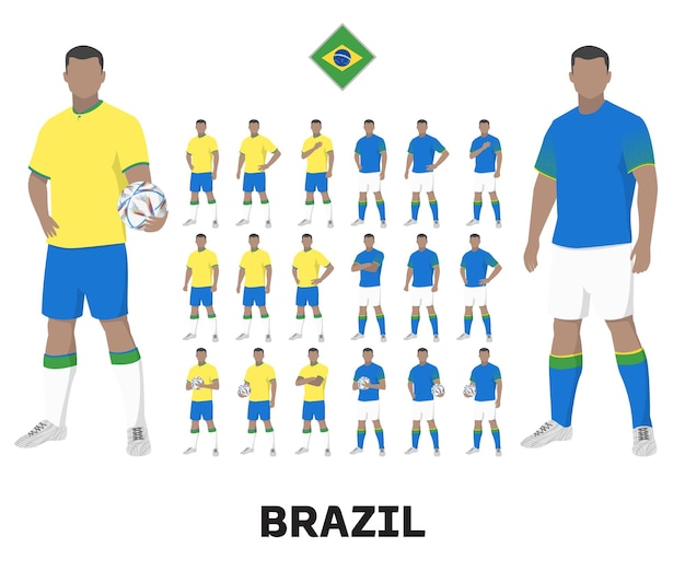 Strój Reprezentacji Brazylii, Strój Domowy I Strój Wyjazdowy