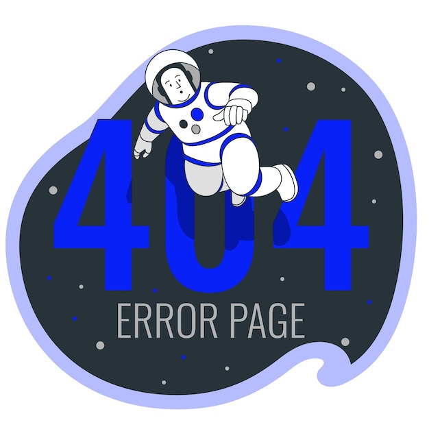Strona błędu 404 Astronauta zagubiony w kosmosie