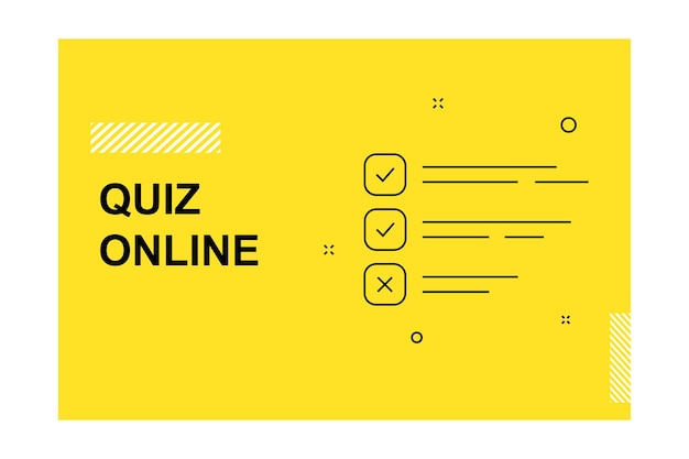 Strona Internetowa Z Formularzem Quizu Online Lista Kontrolna Wybór I Ankieta Do Aplikacji Internetowej Lub Prezentacji