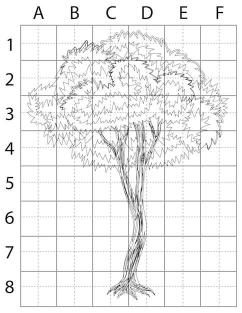 Strona Rysunku Drzewa, Naucz Się Rysować Drzewo, Jak Rysować Drzewa, Wektor Drzewa
