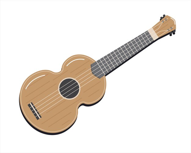 Plik wektorowy strunowy instrument muzyczny hawajskie ukulele