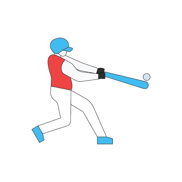 Student gra w baseball