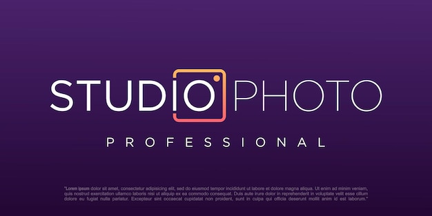 Studio Fotografii Logo Ikona Wektor Szablon