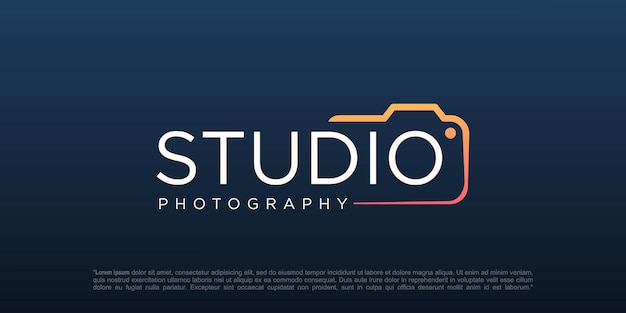 Studio Fotografii Logo Ikona Wektor Szablon