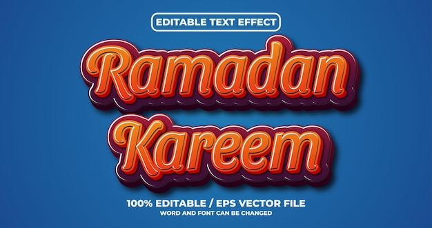 Styl efektu tekstowego Ramadan kareem