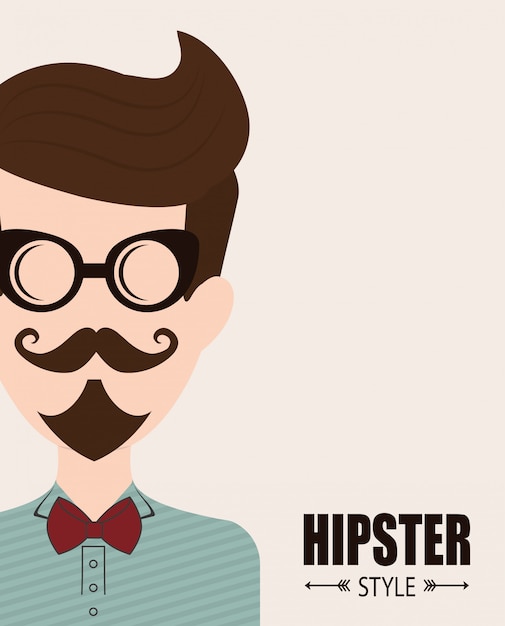 Plik wektorowy styl hipster