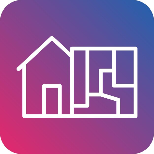 Styl ikon architektury wektorowej