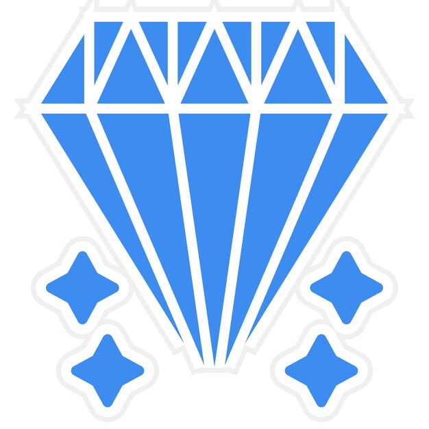 Plik wektorowy styl ikon diamentowych projektowania wektorowego