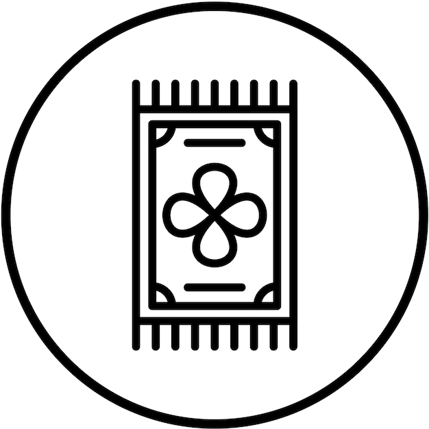 Plik wektorowy styl ikon dywanów wektorowych