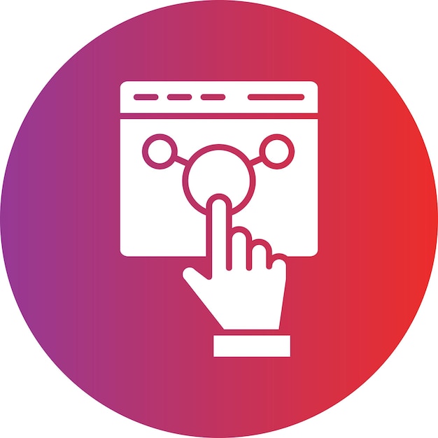Styl ikon interakcji projektowania wektorowego