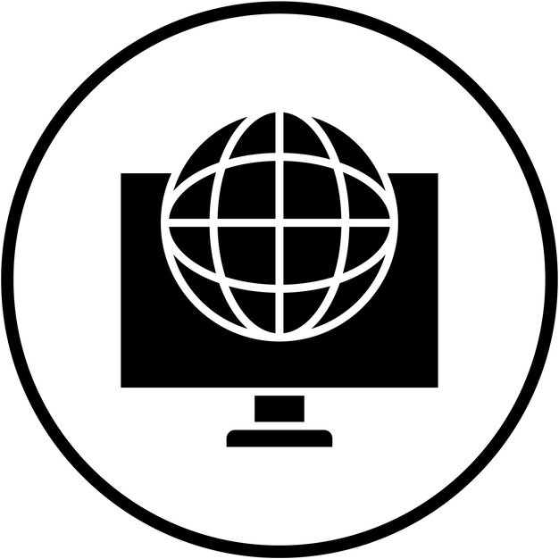 Styl ikon internetowych projektowania wektorowego