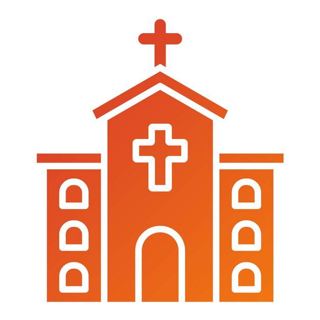 Styl ikon kaplicy projektowania wektorowego