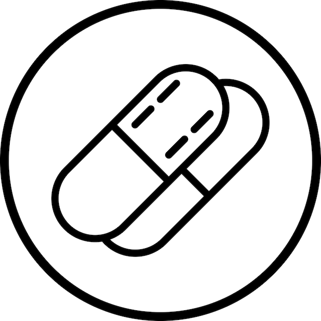 Styl ikon kapsułek projektowania wektorowego
